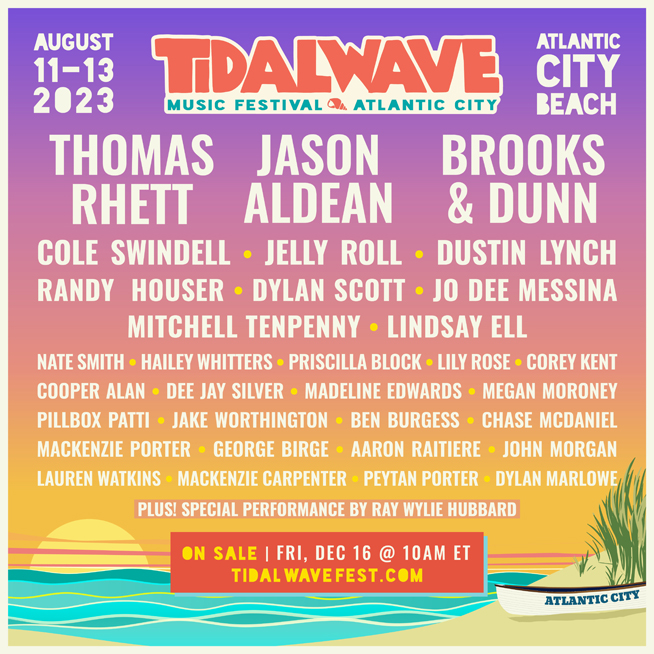 TidalWave Music Festival: Thomas Rhett, Jason Aldean, Brooks and Dunn & Cole Swindell - 3 Day Pass at Randy Houser Tickets